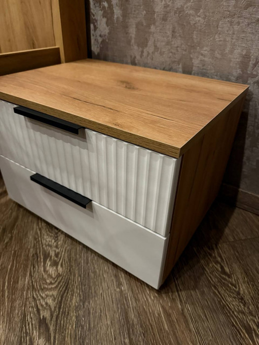 Марвэл Тумбы прикроватные 2шт, Дуб крафт/Мальта