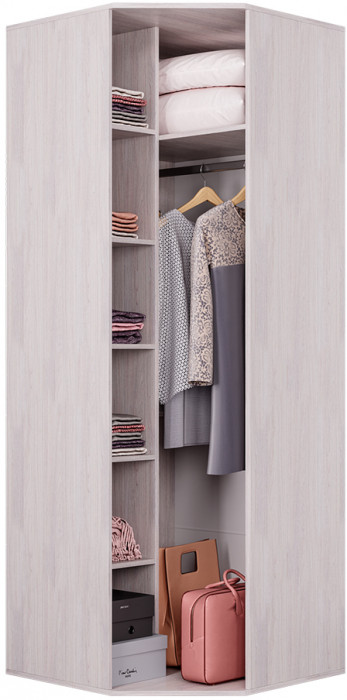 "Кимберли" ШК-28 ясень белый/белый глянец