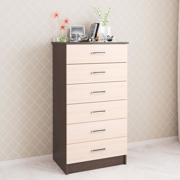 Комод Катрин 4 (620*1160*425) венге/дуб молочный