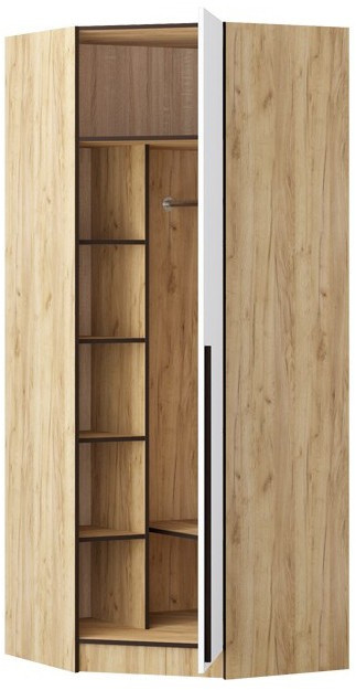 Шкаф Бастион ЛДСП угловой (Дуб крафт золотой)