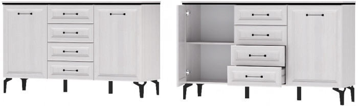 Модульная Прихожая Шарм, набор 6, Ясень Анкор Светлый