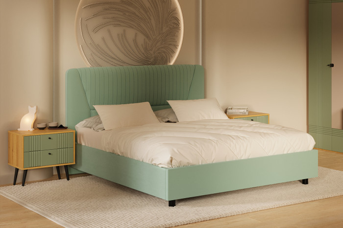 Кровать-11М 2 с подъемным основанием 1600 Вега Саксония