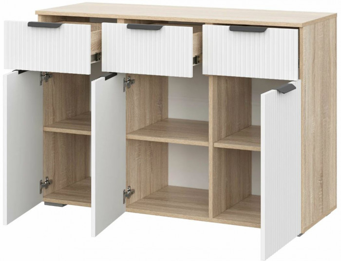 мс Норд КМ03-1200 дуб сонома/Норд Line софт пломбир