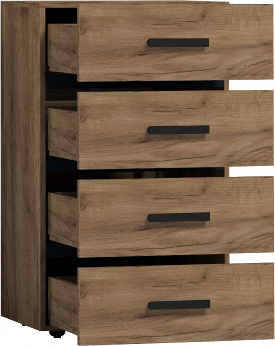 Комод высокий Nature 45, дуб табачный