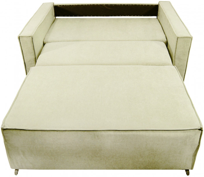 Диван аккордеон Лофт 140 плюш бежевый