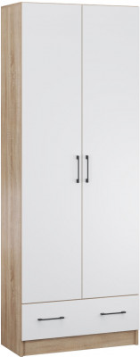 Прихожая Денвер шкаф 2х-ств. дуб сонома/белый