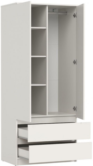 82.03 шкаф для одежды Берген Белый