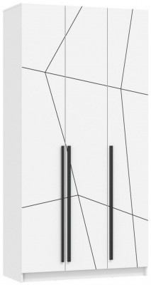 Брандо шкаф для одежды 67.12 МДФ Геометрия Белый
