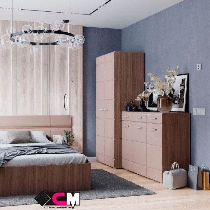 Вегас Комод 1200*985*446 шимо темн/кофе с молоком