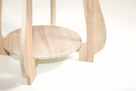 Стол журнальный СЖ-24 с рисунком Р-2/дуб сонома