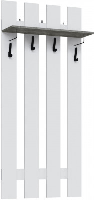 Вешалка Мадрид (0,8), Белый/Ателье светлое