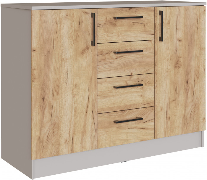 Спальня Вегас, композиция 3, Кашемир/Дуб крафт золотой