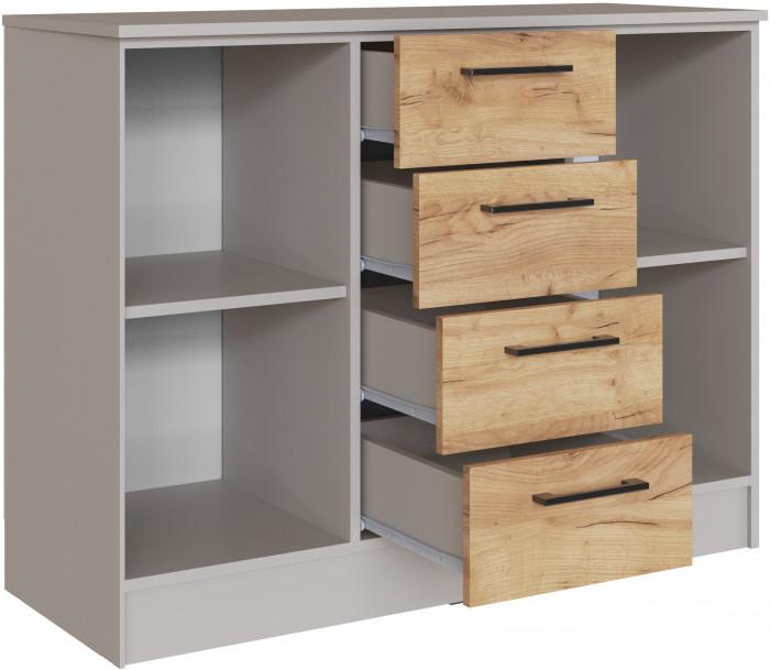 Спальня Вегас, композиция 3, Кашемир/Дуб крафт золотой