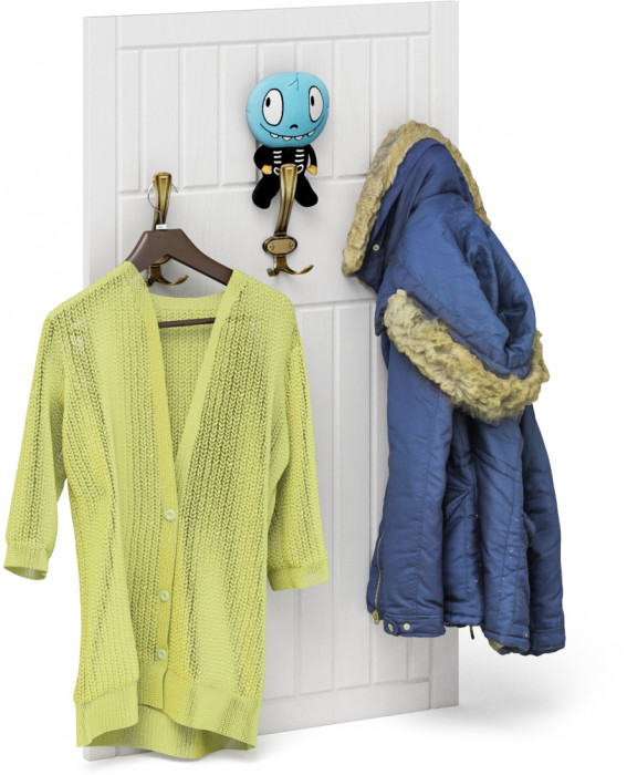 Прихожая П-6 Тумба + Вешалка, венге/фасады МДФ белое дерево фрезеровка прованс