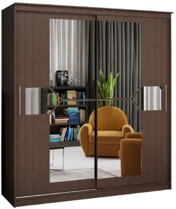 Шкаф-купе Элегант 1700 (Сандал светлый)