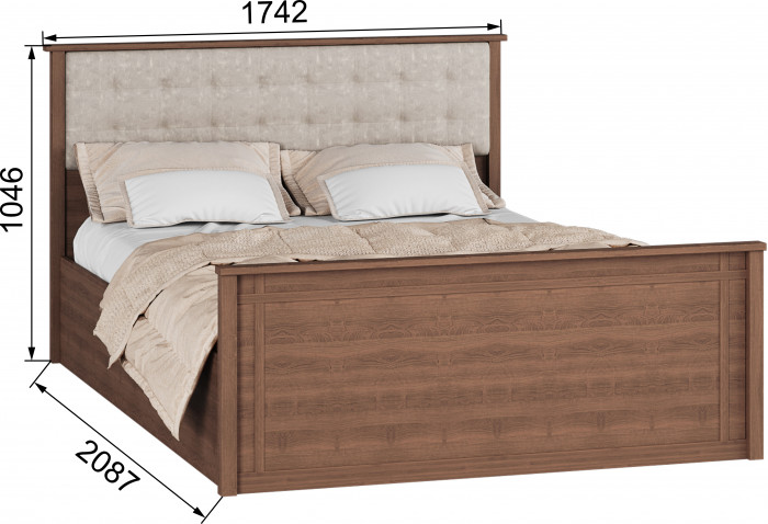 Модульная спальня Ричард, набор 3, Орех донской