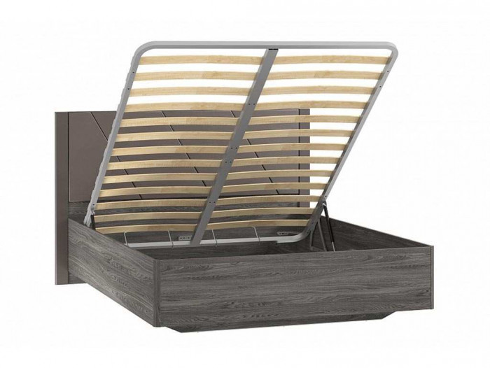 НМ 040.71 кровать Summit / ясень анкор тёмный / графит софт