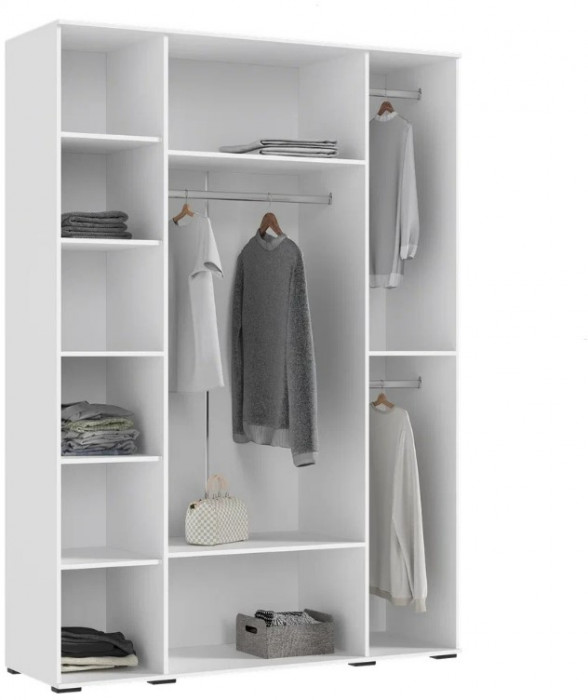 Модульная спальня Норд + Челси, композиция 2, Белый глянец/Белый