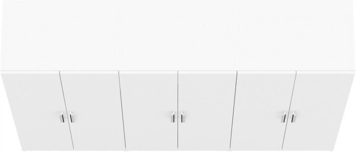 Три Шкафа С-МД-СК9Ш к компьютерному столу С-МД-СК9, белый шагрень