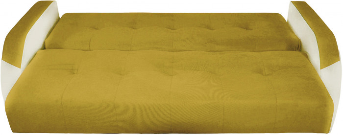 Диван-книжка Феникс, 140х190, велюр желтый