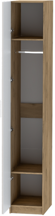 Шкаф-пенал №1 "Иннэс-7" - Крафт золотой/Тирамису матовый