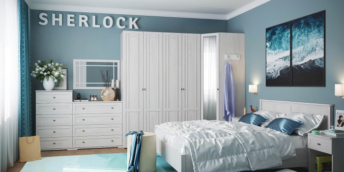 Комод Sherlock 6, ясень светлый