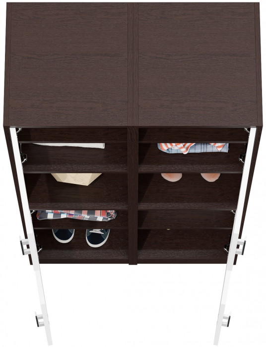 Два Пенала С-МД-СК9П к компьютерному столу С-МД-СК9, венге/белый шагрень