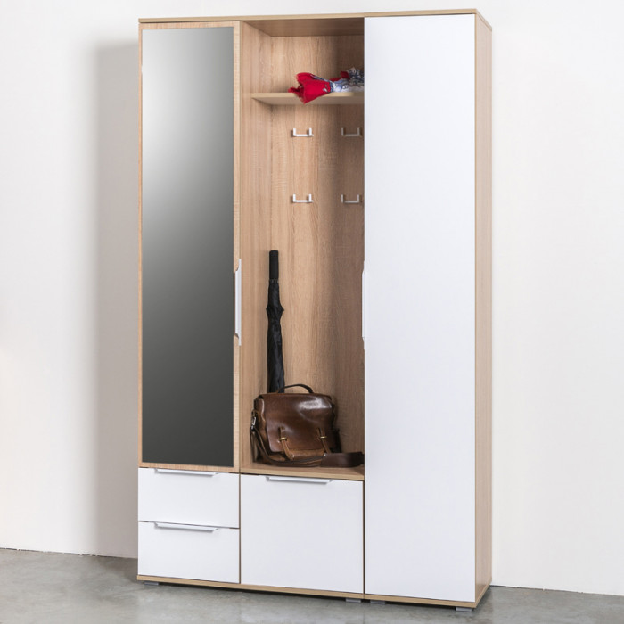 Куба Шкаф 13.29, дуб сонома/белый премиум