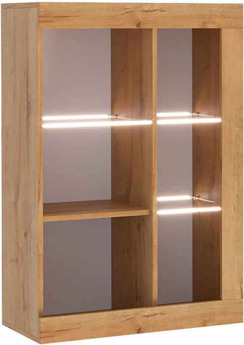 Прага Модульная Гостиная, вариант №1, вотан/Белый глянец