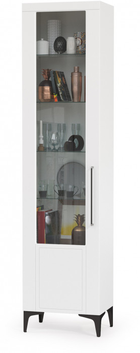 Валенсия Гостиная № 108, цвет ЛДСП белый шагрень/МДФ белый шагрень, ШхГхВ 327,3х38,4х225,2 см., ниша для ТВ 133х38х90 см., универсальная сборка