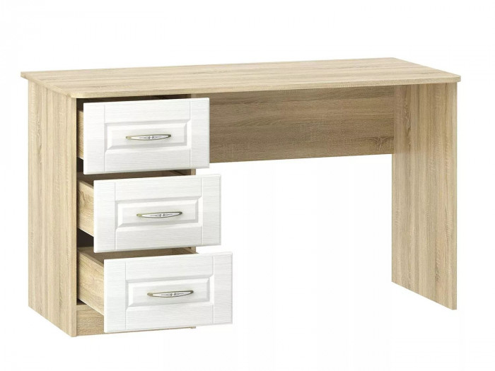Стол письменный НМ 011.47-01 Оливия Дуб Сонома/белое дерево