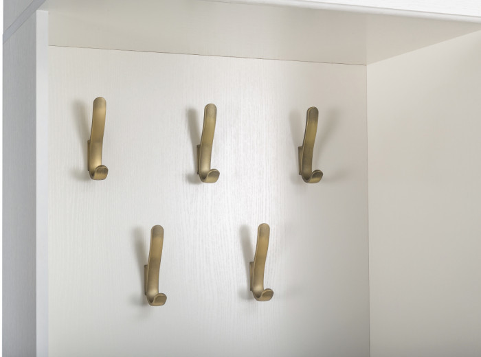 Ливерпуль Шкаф многоцелевого назначения 13.21, цвет ясень ваниль/белый, ШхГхВ 100,1х41,4х220,3 см., универсальная сборка, подходит карниз 1000 #165002