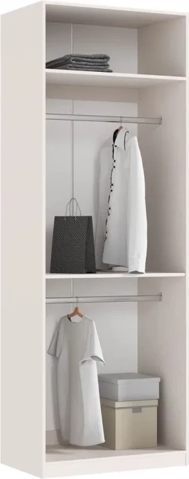 Гардеробная Ларго, вариант №1 (с фасадами), Кашемир