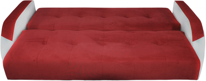 Диван-книжка Феникс, 140х190, велюр красный