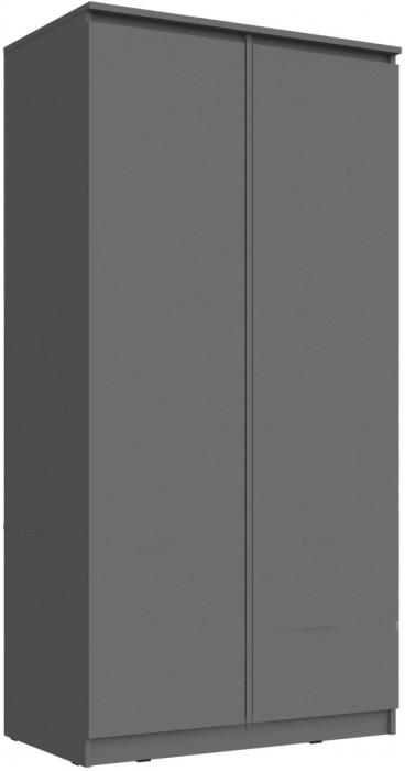 Челси Шкаф 2-х створчатый платяной (Белый глянец, Белый)