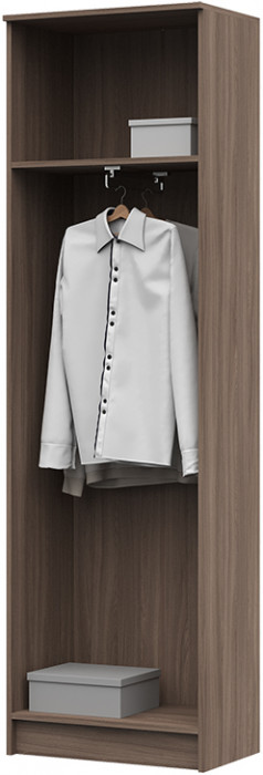 ШК-203 Машенька ЛДСП шкаф скалка (600*2020*380) шимо темный/шимо светлый