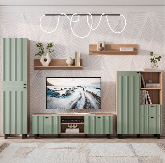 "Олива" ПН-01 пенал Дуб каньон/Эвкалипт софт MF12