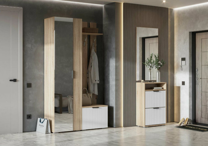 мс Норд ОБ03-600 дуб сонома/Норд Line софт пломбир