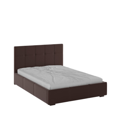 Рио Кровать интерьерная 140 коричневый квадрат, ортопед