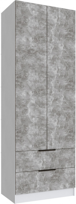 Шкаф Мадрид, композиция 9, Белый/Ателье светлое