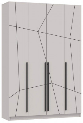 Брандо шкаф для одежды 67.13 МДФ Геометрия Кашемир