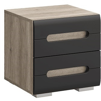 Тумба прикроватная Наоми ТБ-15, графит