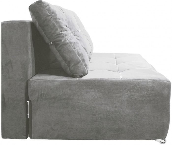Диван аккордеон Марс Мини велюр серый 140