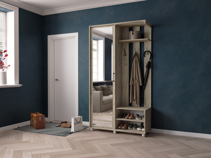 Прихожая Ларго-2, Дуб крафт серый