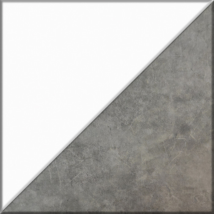 Кухня Мебель--24 ШВ600 Шкаф 60 см., корпус белый/фасад МДФ бетон лофт графит