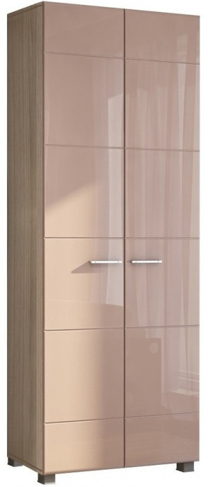 Моника ШК-104 Шкаф с выдвижной штангой (Венге / Белый глянец)
