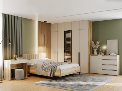 Спальня Арден 4 Дуб Делано / Сантьяго софт