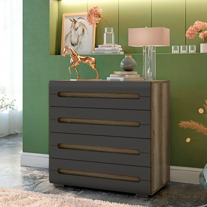 Спальня "Наоми" КМ-09 дуб каньон/графит