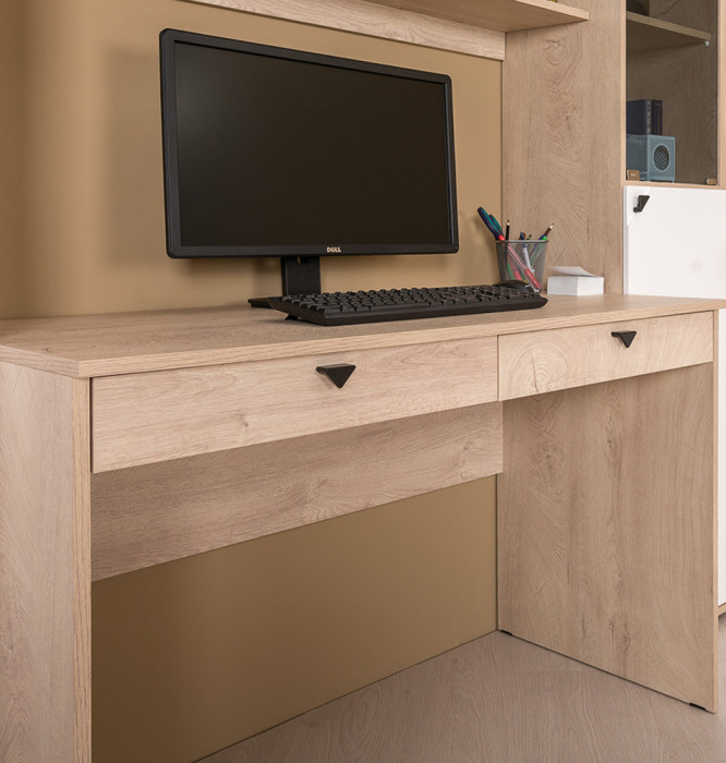 КР100 Бостон № 39, цвет дуб эндгрейн элегантный/фасады МДФ милк рикамо софт, 13.154+12.69+09.132+13.154, ШхГхВ 192,4х57,2х194,4 см.