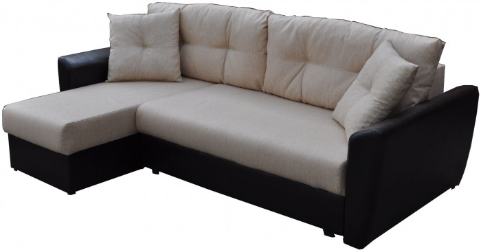 Диван УГЛОВОЙ Амстердам рогожка серая 160 НПБ